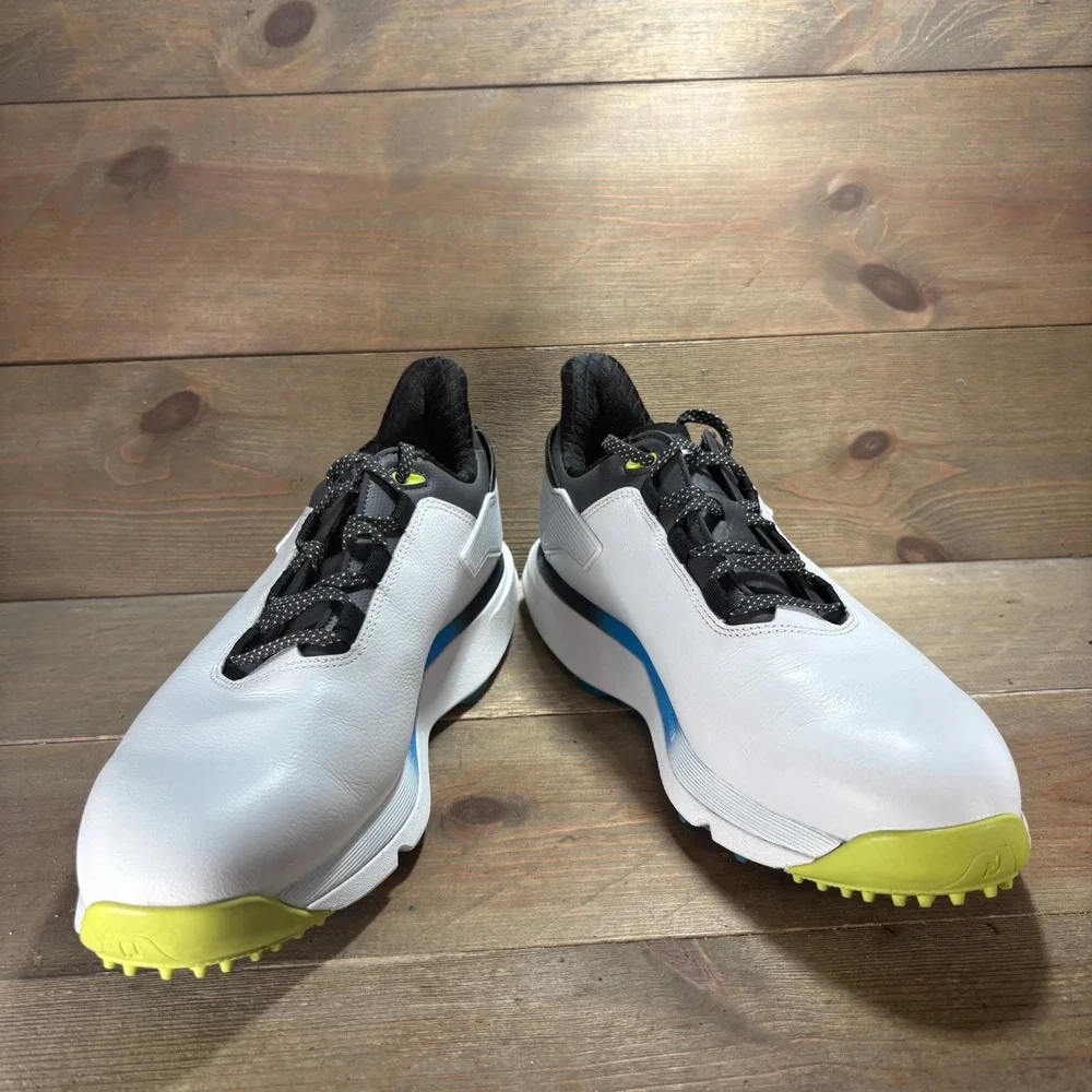 FootJoy Pro SLX Carbon Mens size 9 wide shoes White Waterproof Golf sneakers